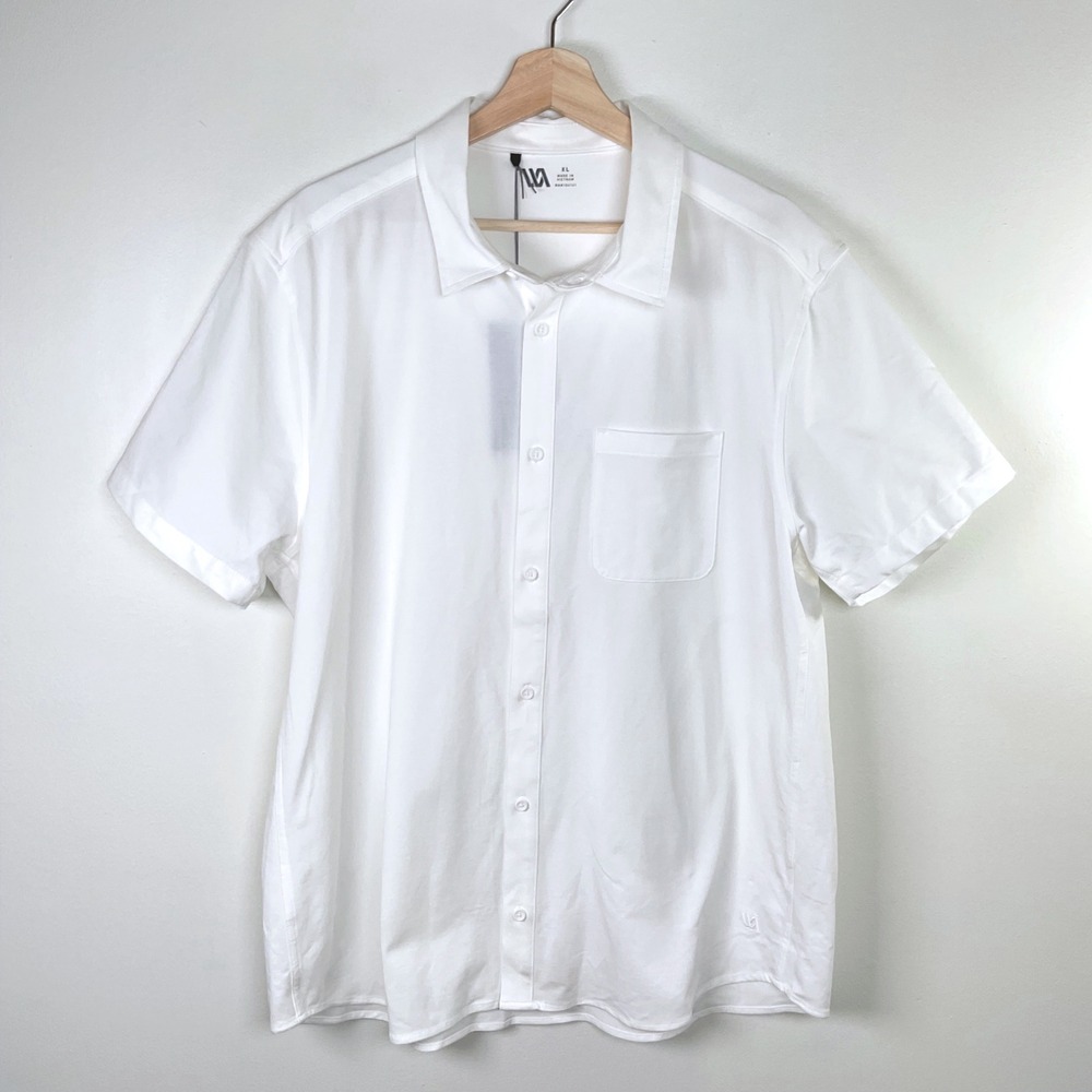 VRST Refined‎ Knit Button Down Moisture Wicking Stretch Shirt XL